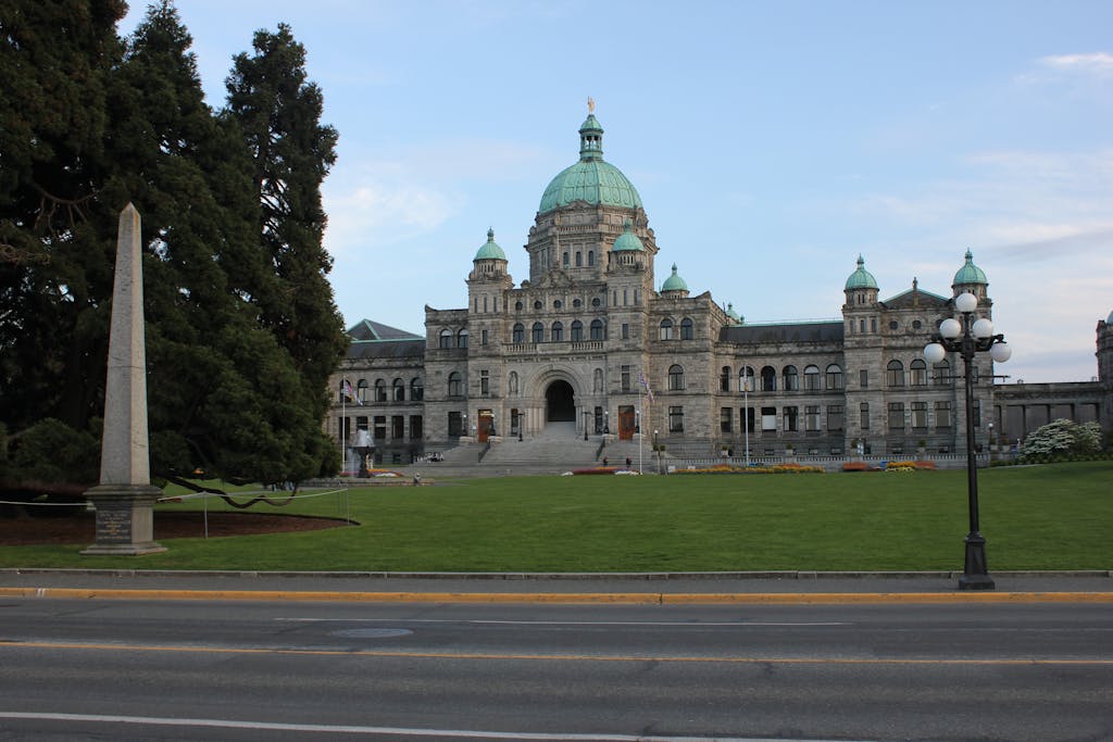 British Columbia Parliament Buildings in Victoria, Canada